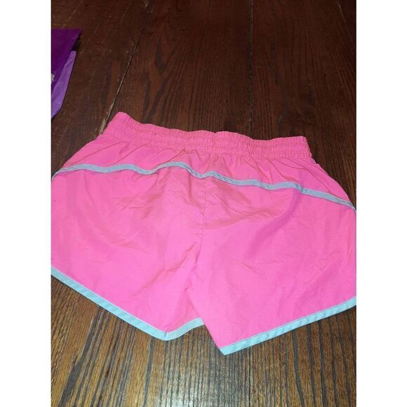 Small 4/6 Danskin Now Pink Silver Athletic Gym Workout Running Shorts - Picture 4 of 4